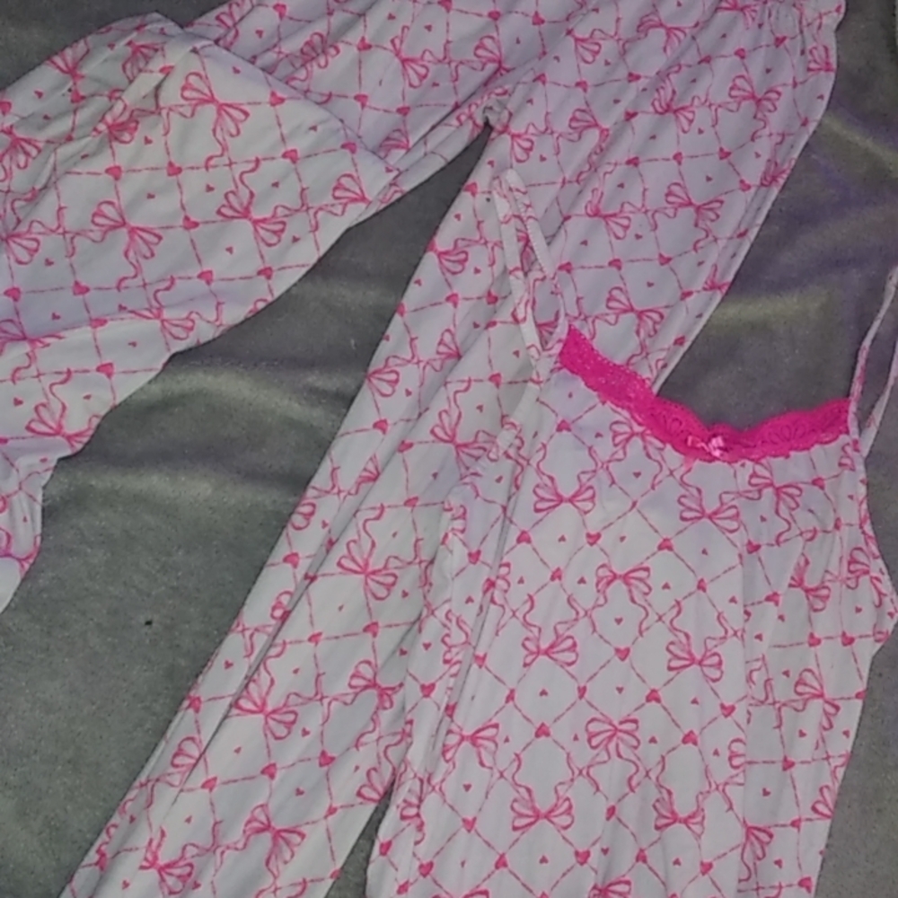 Pink Bow Kids Pajamas